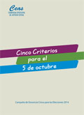 CINCO CRITERIOS PARA EL 5 DE OCTUBRE 2014